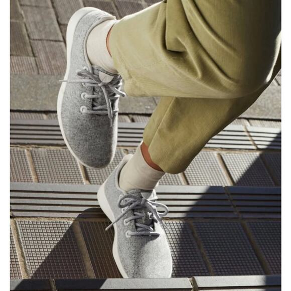 NIB! Allbirds Men's Sustainable Merino Wool Runner in Dapple Grey - Size 14 - Picture 5 of 13